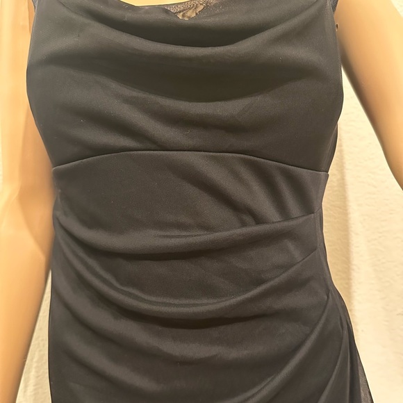 EUC Sleeveless Dress Lace at Front & Back,Black,Size 10 - Picture 6 of 13